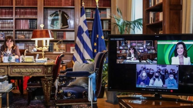 Διαδικτυακή συνομιλία της Προέδρου της Δημοκρατίας με μαθήτριες και μαθητές του 1ου ΕΠΑΛ Διδυμοτείχου