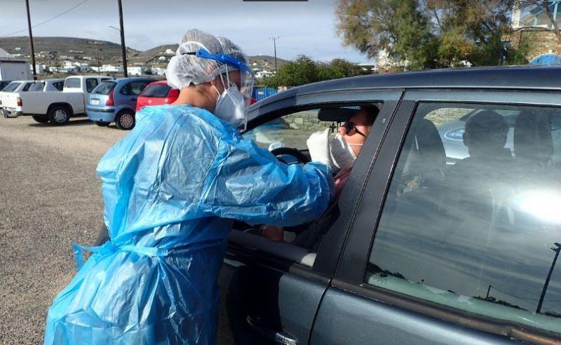 Τα αποτελέσματα των χτεσινών drive through rapid test