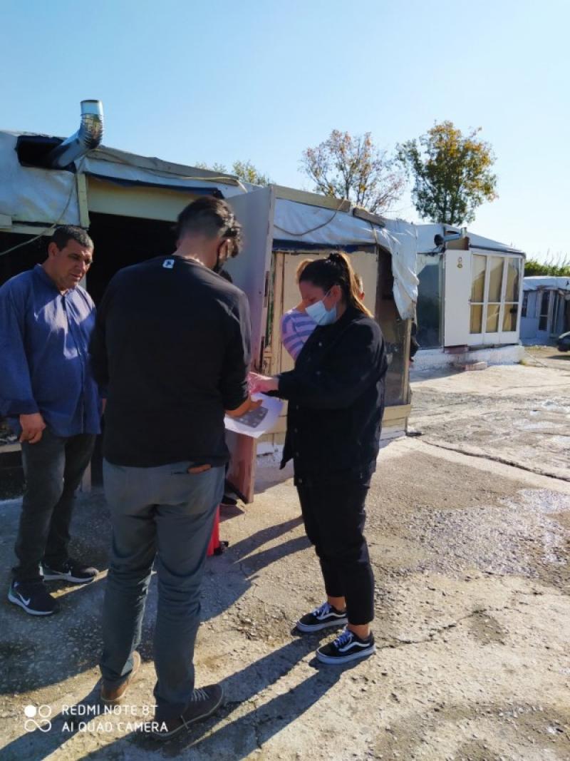 Ενημέρωση για τον κορονοϊό από το Κέντρο Κοινότητας σε καταυλισμούς Ρομά