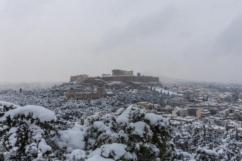 Από το 2008 είχε να πέσει τόσο χιόνι στην Αθήνα μέσα σε μία ημέρα όσο αυτό που έφερε η «Ελπίς», σύμφωνα με το meteo του Αστεροσκοπείου
