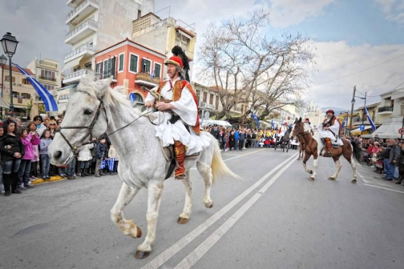 Εορταστικές εκδηλώσεις στην πόλη της Καλαμάτας για την 23η Μαρτίου