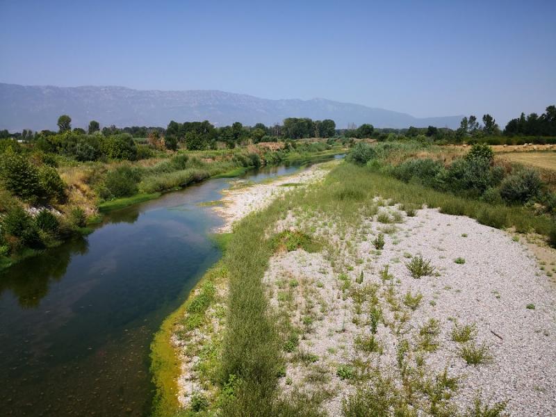 Μειώθηκε σημαντικά η στάθμη του Πηνειού ποταμού