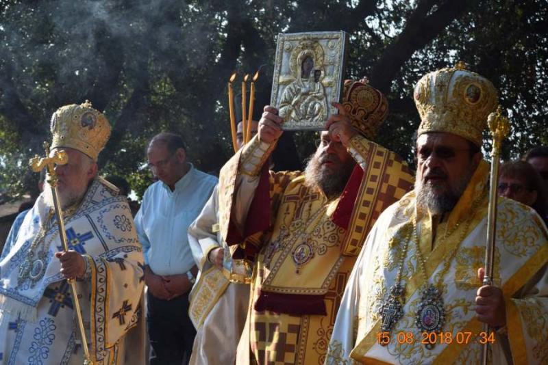 Πλήθος πιστών στη γιορτή της Κοιμήσεως της Θεοτόκου στην Ιερά Μονή Βουλκάνου