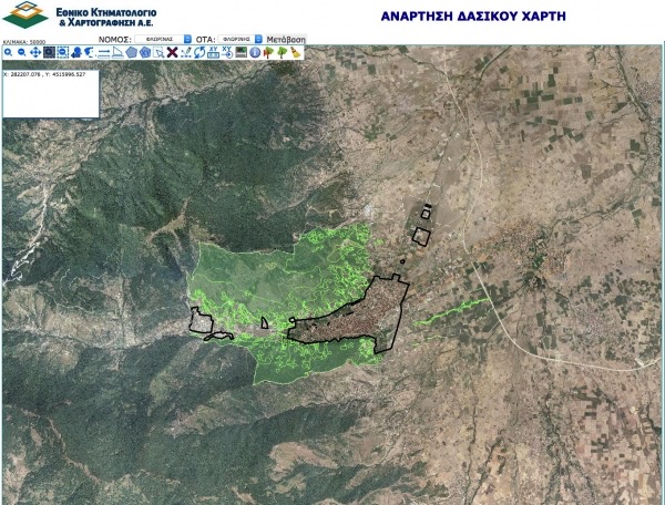 Ατελώς οι αντιρρήσεις επί των δασικών χαρτών για περιοχές αναδασμών και για τους ΟΤΑ Α&#039; και Β&#039; Βαθμού