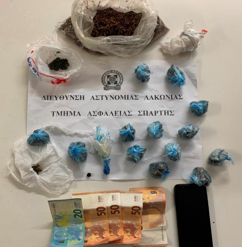 Συνελήφθη ένα άτομο για ναρκωτικά στην Λακωνία