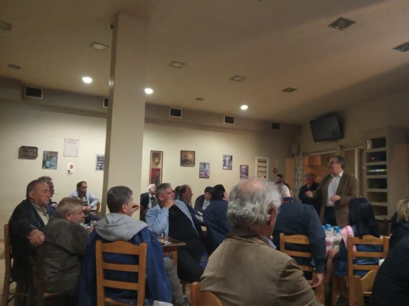 Στη Σπερχογεία ο Βασίλης Κοσμόπουλος με υποψηφίους του συνδυασμού του