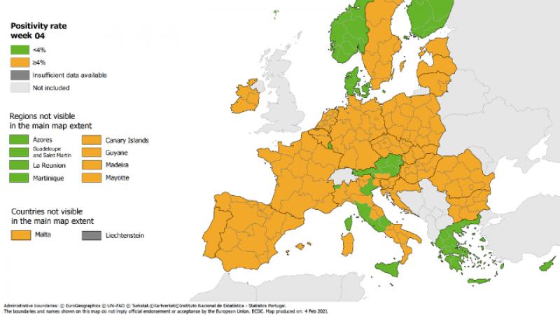 Παραμένει «πράσινη» η Ελλάδα στον δείκτη θετικότητας