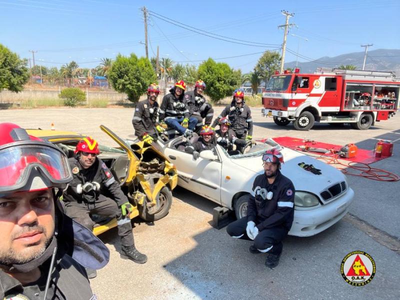 Εκπαίδευση ΟΑΚ Μεσσηνίας σε τροχαίες συγκρούσεις